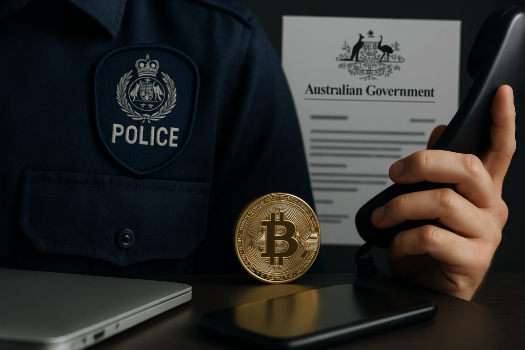 Crypto scammers in Australia pose as police using fake government reports