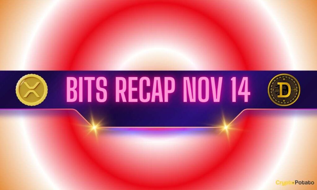 Ripple (XRP) Price Turmoil, Dogecoin (DOGE) Whales Wake up, and More: Bits Recap Nov 14